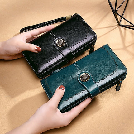 Women's Clutch Leather Wallet - Wnkrs