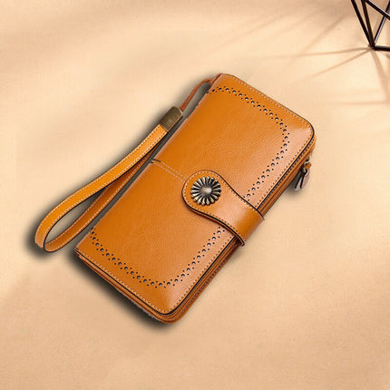Women's Clutch Leather Wallet - Wnkrs