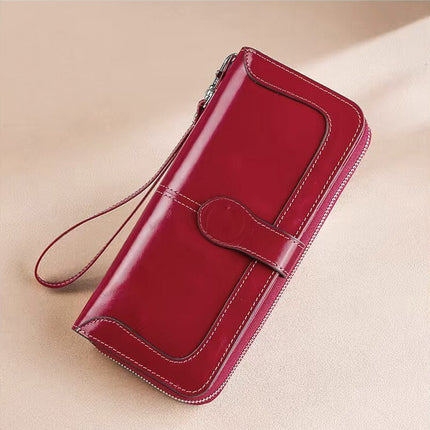 Women's Clutch Leather Wallet - Wnkrs