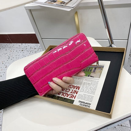 Women's PU Leather Long Wallet - Wnkrs