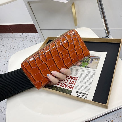 Women's PU Leather Long Wallet - Wnkrs