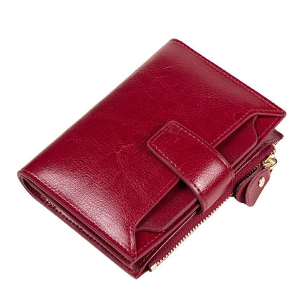 Women's Oil Wax Leather Wallet - Wnkrs