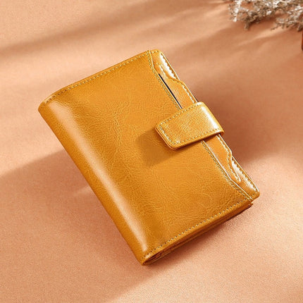 Women's Oil Wax Leather Wallet - Wnkrs