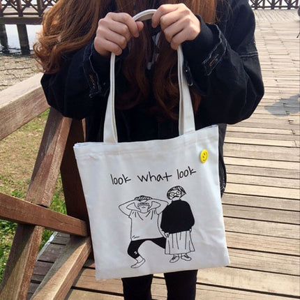 Printed Canvas Tote Bag - Wnkrs
