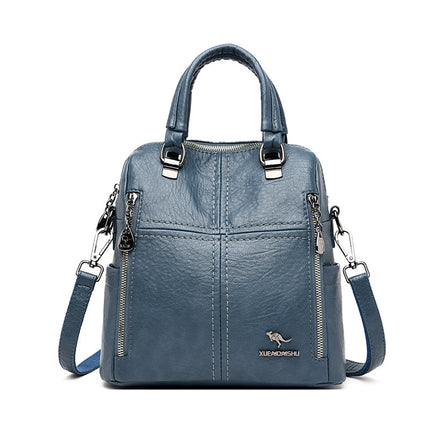 Women' Leather Shoulder Backpack - Wnkrs