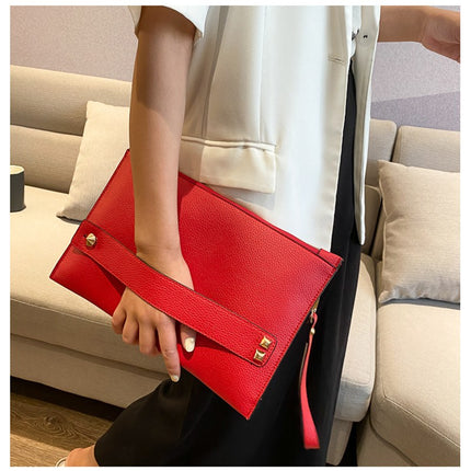 Women's PU Leather Clutch Bag - Wnkrs