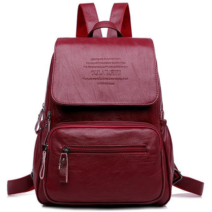 Women's Leather Backpack - Wnkrs