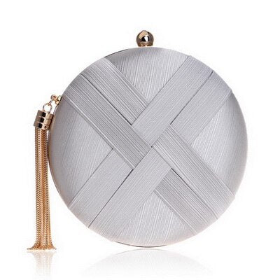 Women's Metal Tassel Clutch Bag - Wnkrs
