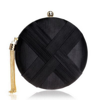 Women's Metal Tassel Clutch Bag - Wnkrs