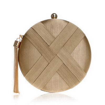 Women's Metal Tassel Clutch Bag - Wnkrs