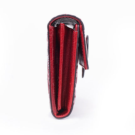 Chinese Style Genuine Leather Women's Hasp Purse - Wnkrs