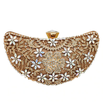 Women's Luxury Crystals Decorated Handbag - Wnkrs