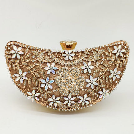 Women's Luxury Crystals Decorated Handbag - Wnkrs