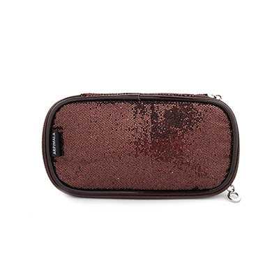 Ladies Sequined Cosmetic Bag - Wnkrs