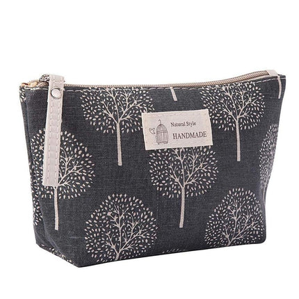 Cotton and Linen Cosmetic Bag - Wnkrs