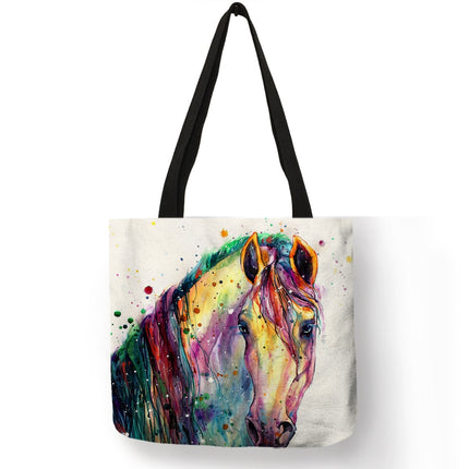 Watercolor Horse Tote Bag - Wnkrs
