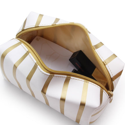 Striped Cosmetic Travel Bag - Wnkrs
