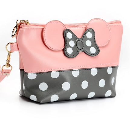 Women's Minnie Mouse Themed Cosmetic Bag - Wnkrs