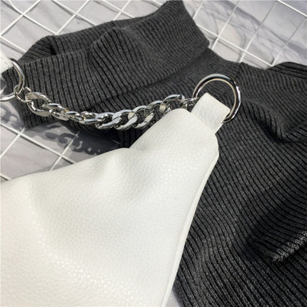 Women's Bucket Shaped Chain Waist Bag - Wnkrs