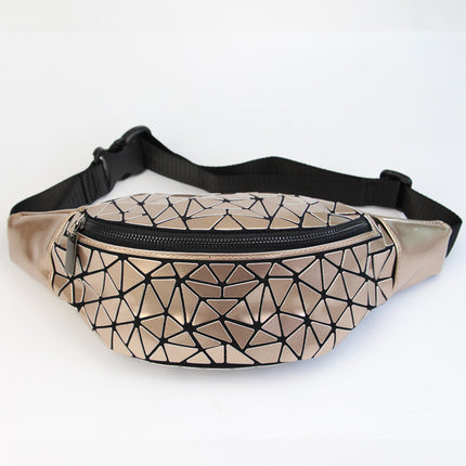 Mosaic Design Holographic Waist Bag - Wnkrs