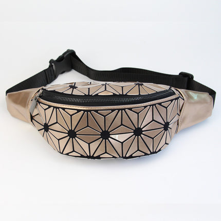 Mosaic Design Holographic Waist Bag - Wnkrs