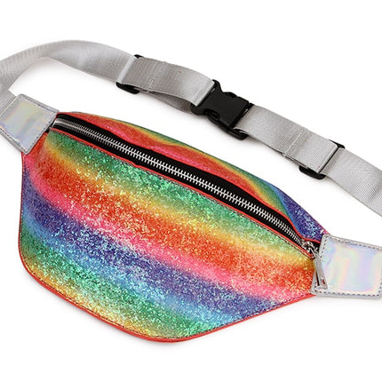 Women's Glitter Rainbow Waist Pack - Wnkrs