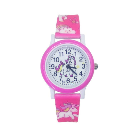 Girl's Cute Unicorn Printed Dial Quartz Watch - wnkrs