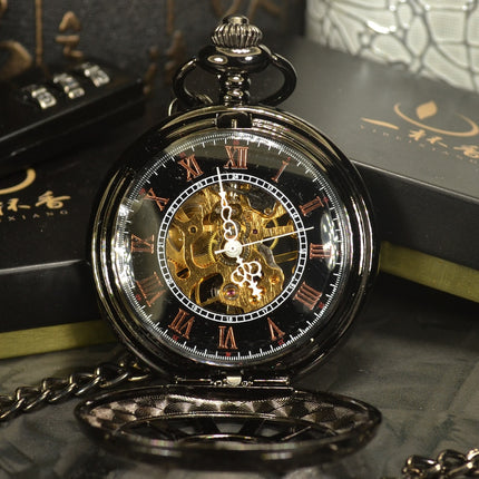 Steampunk Skeleton Mechanical Pocket Watch - wnkrs