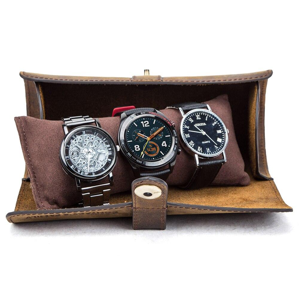 Retro 3 Slots Vintage Watch Case