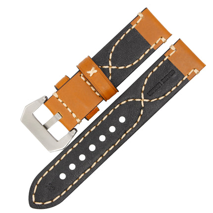 Stitched Leather Casual Watchband - wnkrs
