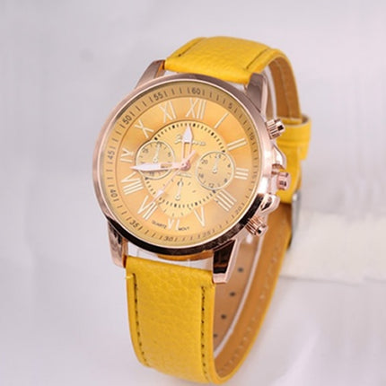 Unisex Fashion Faux Leather Quartz Watch - wnkrs