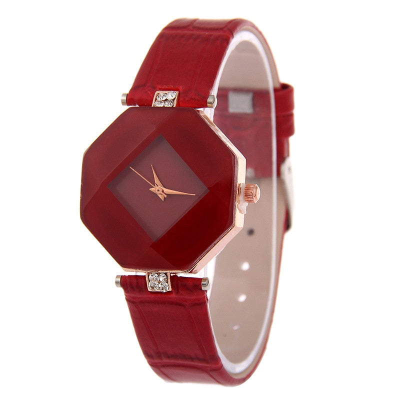 Women's Quartz Watch with Leather Band