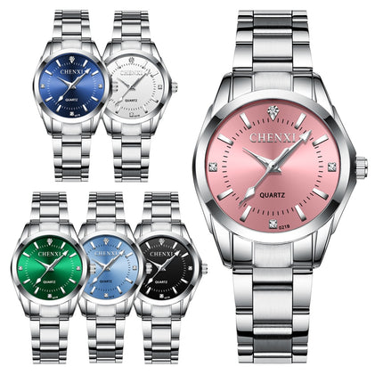 Women's Casual Round Steel Quartz Watch - wnkrs