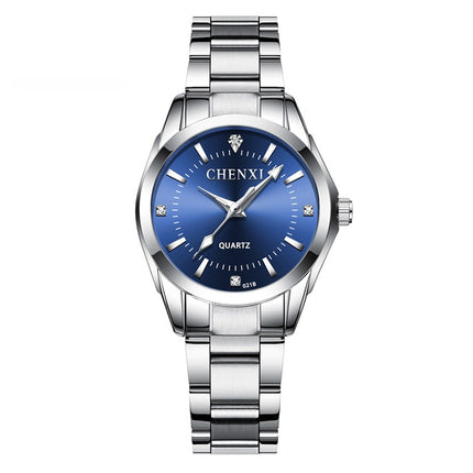 Women's Casual Round Steel Quartz Watch - wnkrs