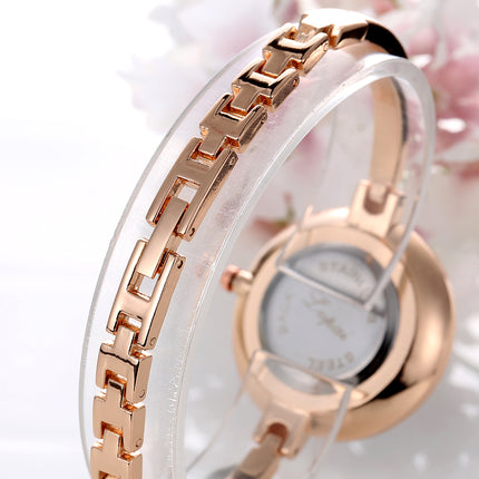 Women's Elegant Wristwatch with Thin Metal Band - wnkrs