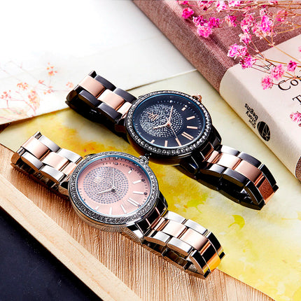 Women's Rhinestone Decor Quartz Wristwatches - wnkrs