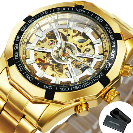 Cool Men's Skeleton Automatic Mechanical Watch - wnkrs