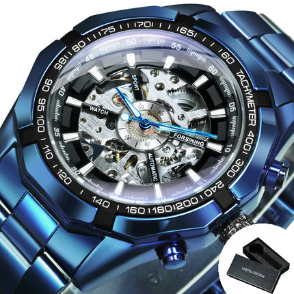 Cool Men's Skeleton Automatic Mechanical Watch - wnkrs