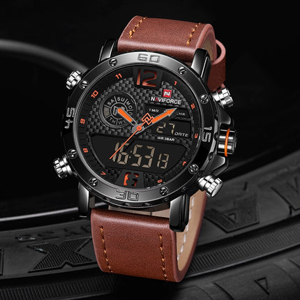 Casual Wristwatches for Men with Leather Strap - wnkrs