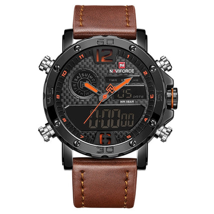 Casual Wristwatches for Men with Leather Strap - wnkrs