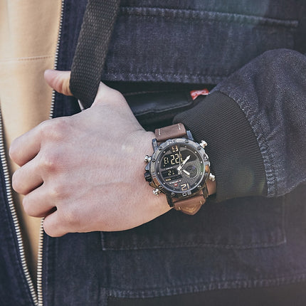 Casual Wristwatches for Men with Leather Strap - wnkrs