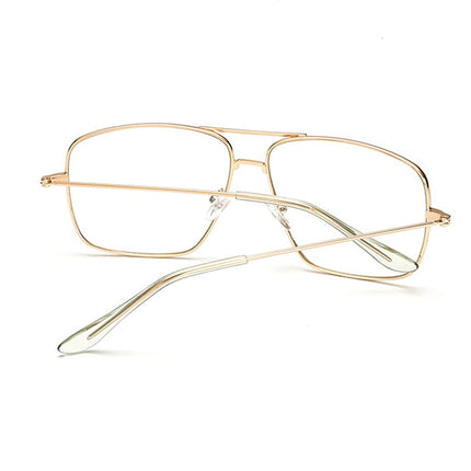 Women's Square Shaped Metal Glasses - Wnkrs