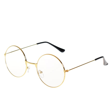 Retro Round Transparent Metal Glasses - Wnkrs