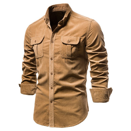 Men's Casual Velour Shirt - Wnkrs