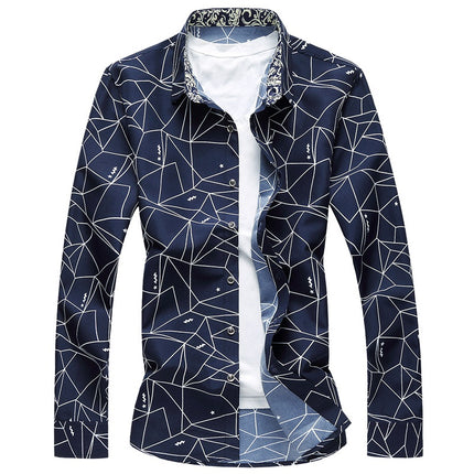 Geometric Printed Party Men's Shirt - Wnkrs