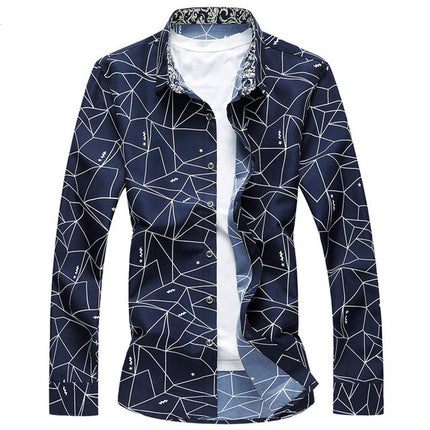 Geometric Printed Party Men's Shirt - Wnkrs