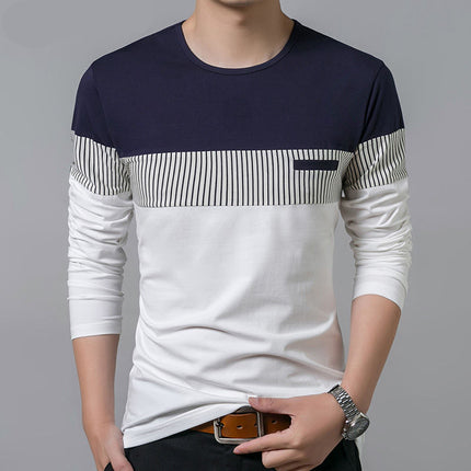 Men's Long Sleeve Patcwork Top - Wnkrs