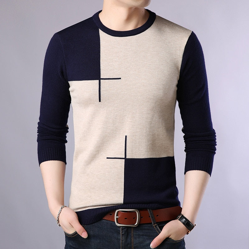 Men's Color Block Sweater