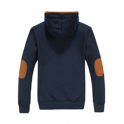 Men's Fleece Patch Hooded Cardigan - Wnkrs