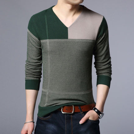 Men's Winter V-Neck Sweater - Wnkrs
